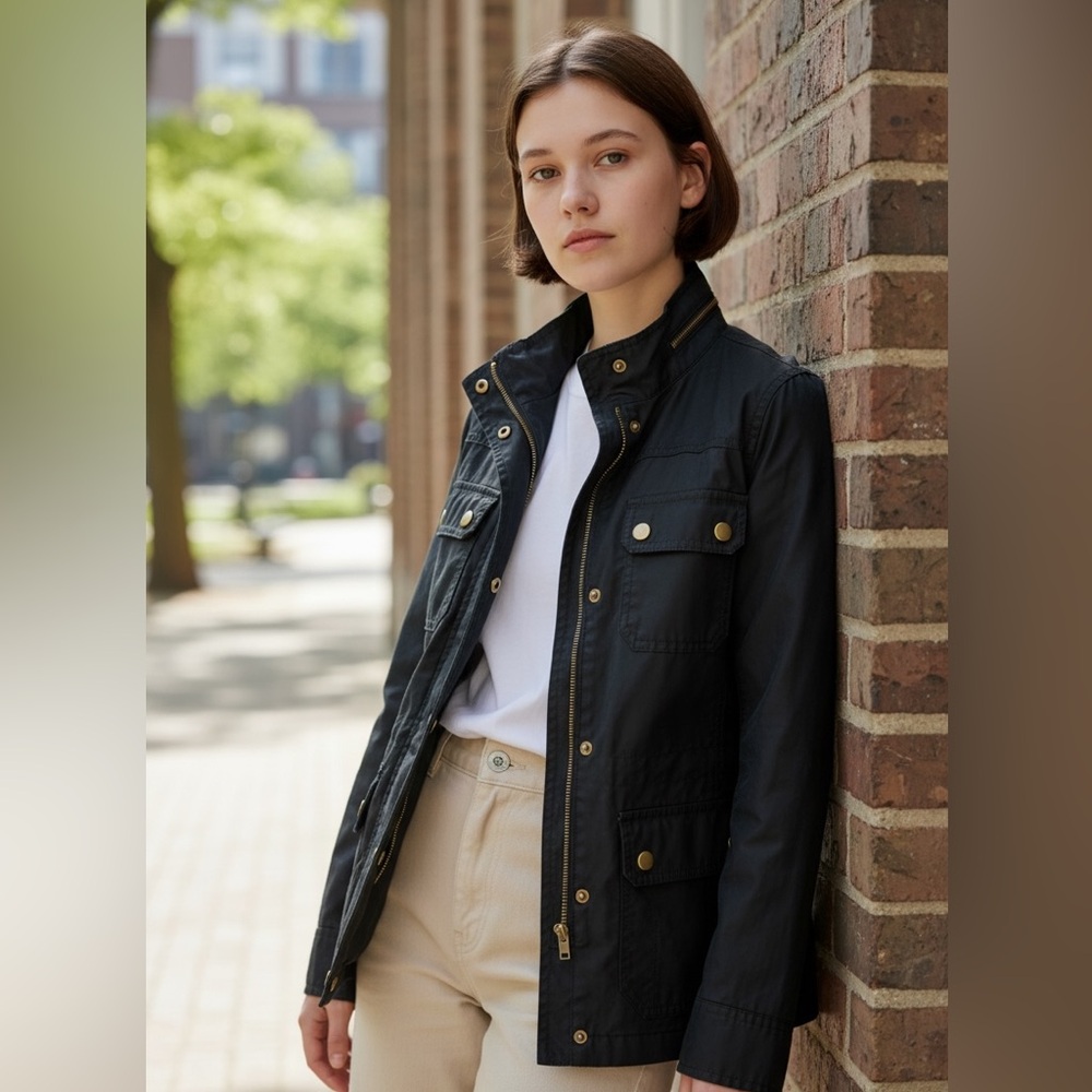 J. Crew women’s coated cotton field jacket, XS